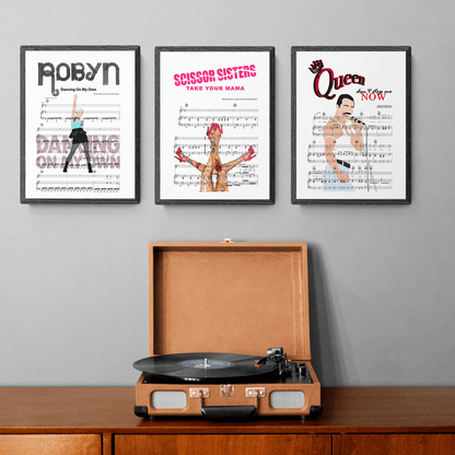 This elegant poster, designed and crafted with expert care, showcases the renowned lyric "Take Your Mama" by the iconic Scissor Sisters. Enjoy the superior quality of this tasteful display and bring vibrancy and individuality to your living space.