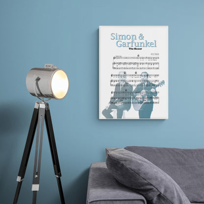 Simon & Garfunkel • The Boxer Song Lyric Print | 98 Best Music Sheet Notes Poster