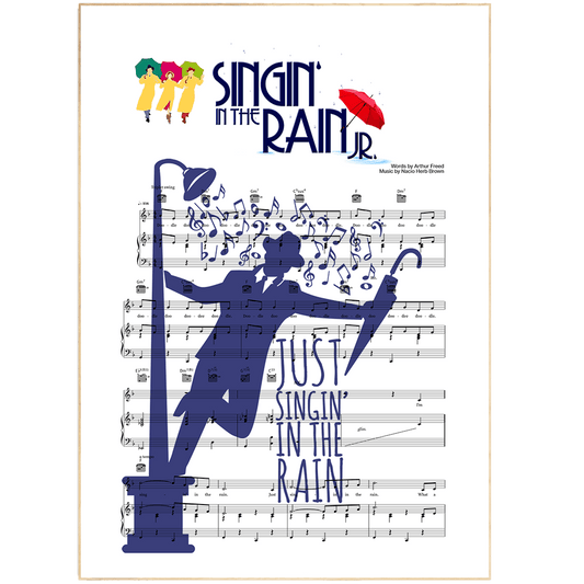 Channel your inner musical star with this one-of-a-kind poster featuring lyrics from the iconic song “Singing in the Rain”. Whether you’re looking for a romantic gift, a special wedding first dance surprise, or just lyrics to motivate and inspire you, this wall art is the perfect choice! Hang this song lyric print up and let the tunes move you!