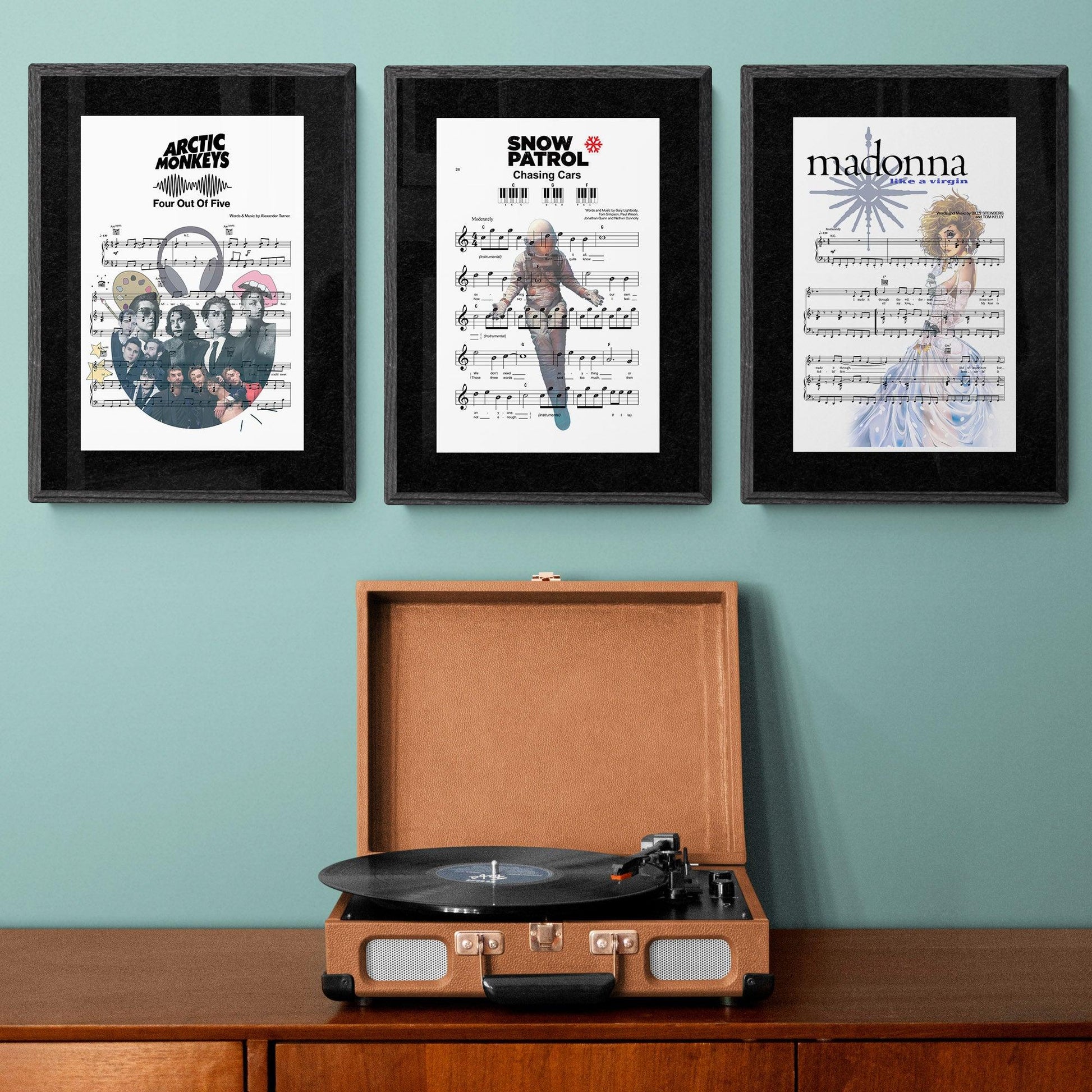 Snow Patrol - Chasing Cars Poster | Song Music Sheet Notes Print Everyone has a favorite song especially Snow Patrol Poster, and now you can show the score as printed staff. The personal favorite song sheet print shows the song chosen as the score. 