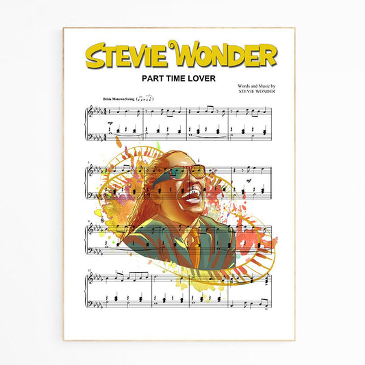 Stevie Wonder • Part Time Lover Print - 98types