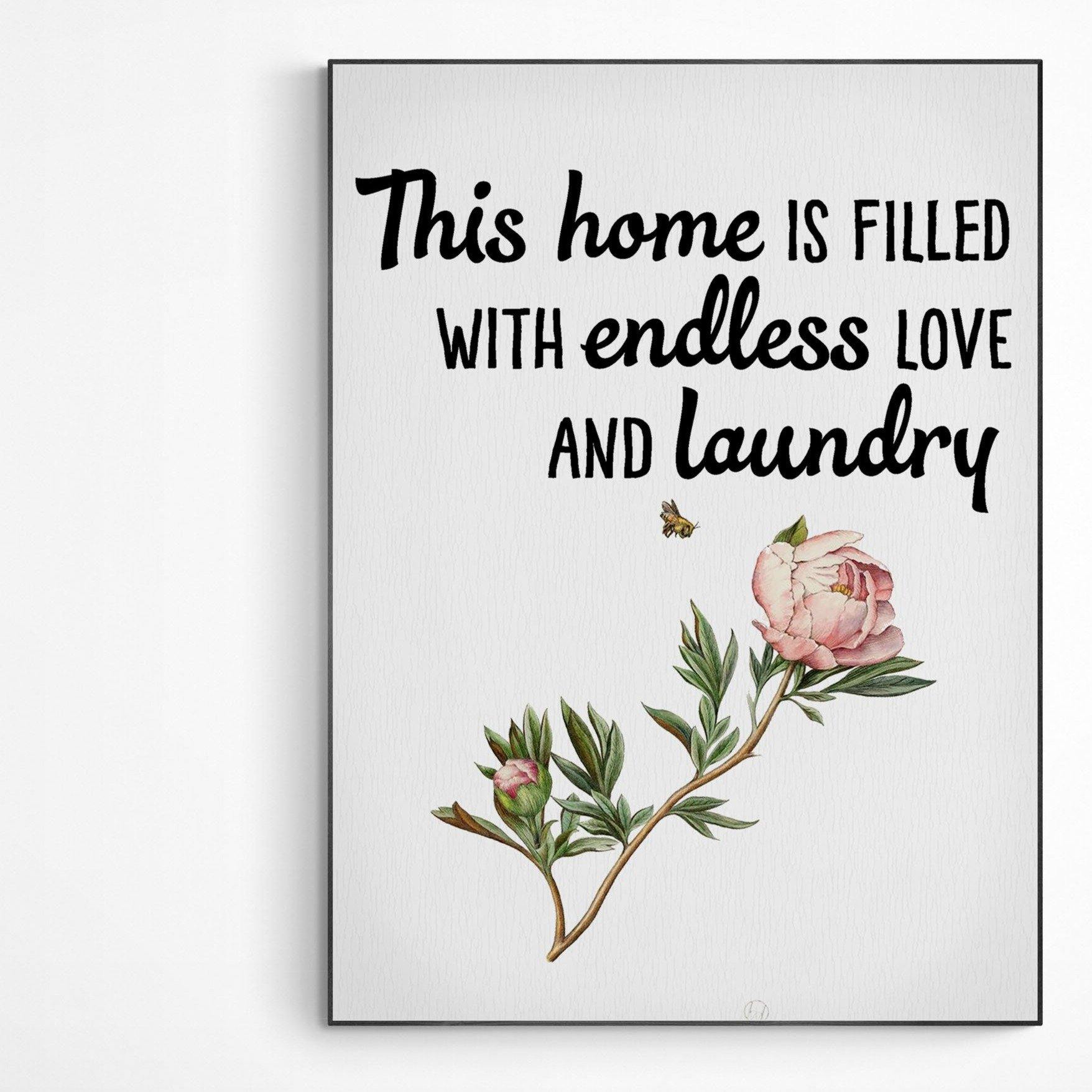 This Home Poster | Kitchen Print Art | Motivational Poster Wall Art Decor | Greeting Card Gifts | Variety Sizes