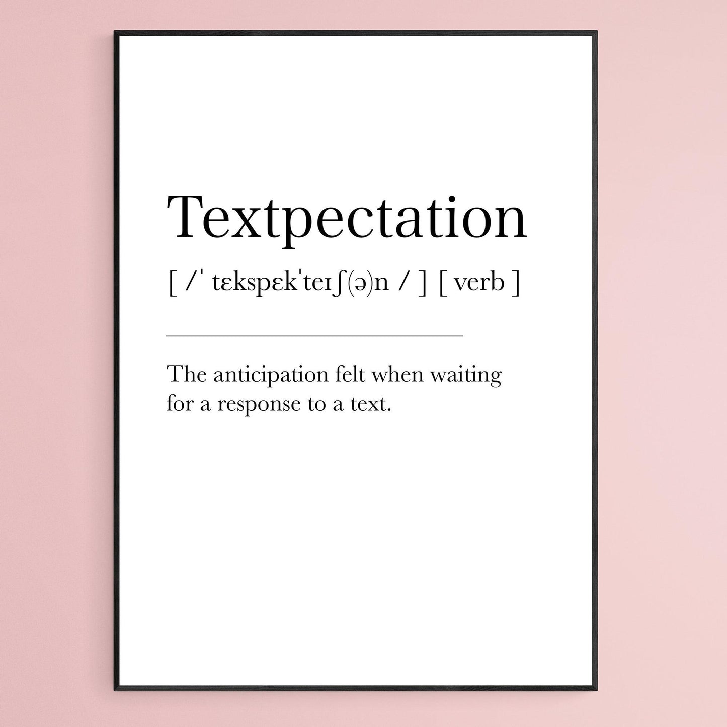 Textpectation Definition Print - 98types