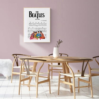It's time to hang your favorite lyrics on your wall. The Beatles - LET IT BE Poster is the perfect addition to your wall art. Printed on high quality paper, it is perfect for framing and adding to your home décor. With this beautiful print, you can hang your favorite lyrics on your wall and enjoy them every day.