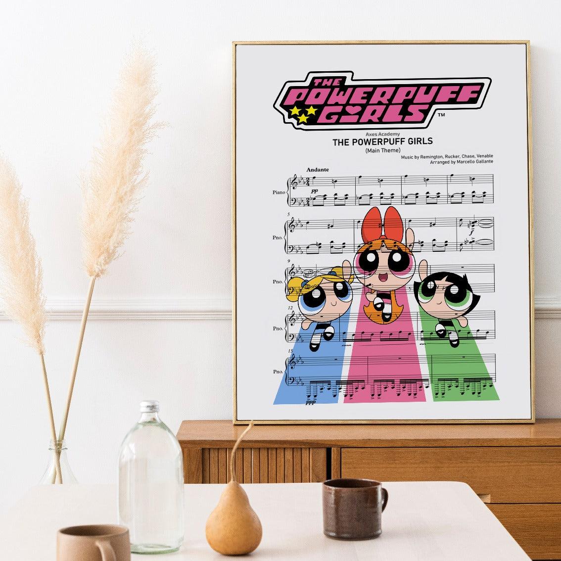 If you grew up in the '90s and early 2000s, then "The Powerpuff Girls" theme song probably brings back memories. Now you can own a piece of that nostalgia with this poster, which features the lyrics to the song hand-painted in beautiful calligraphy. Hang this poster in your home and be transported back to your childhood every time you hear the song.
