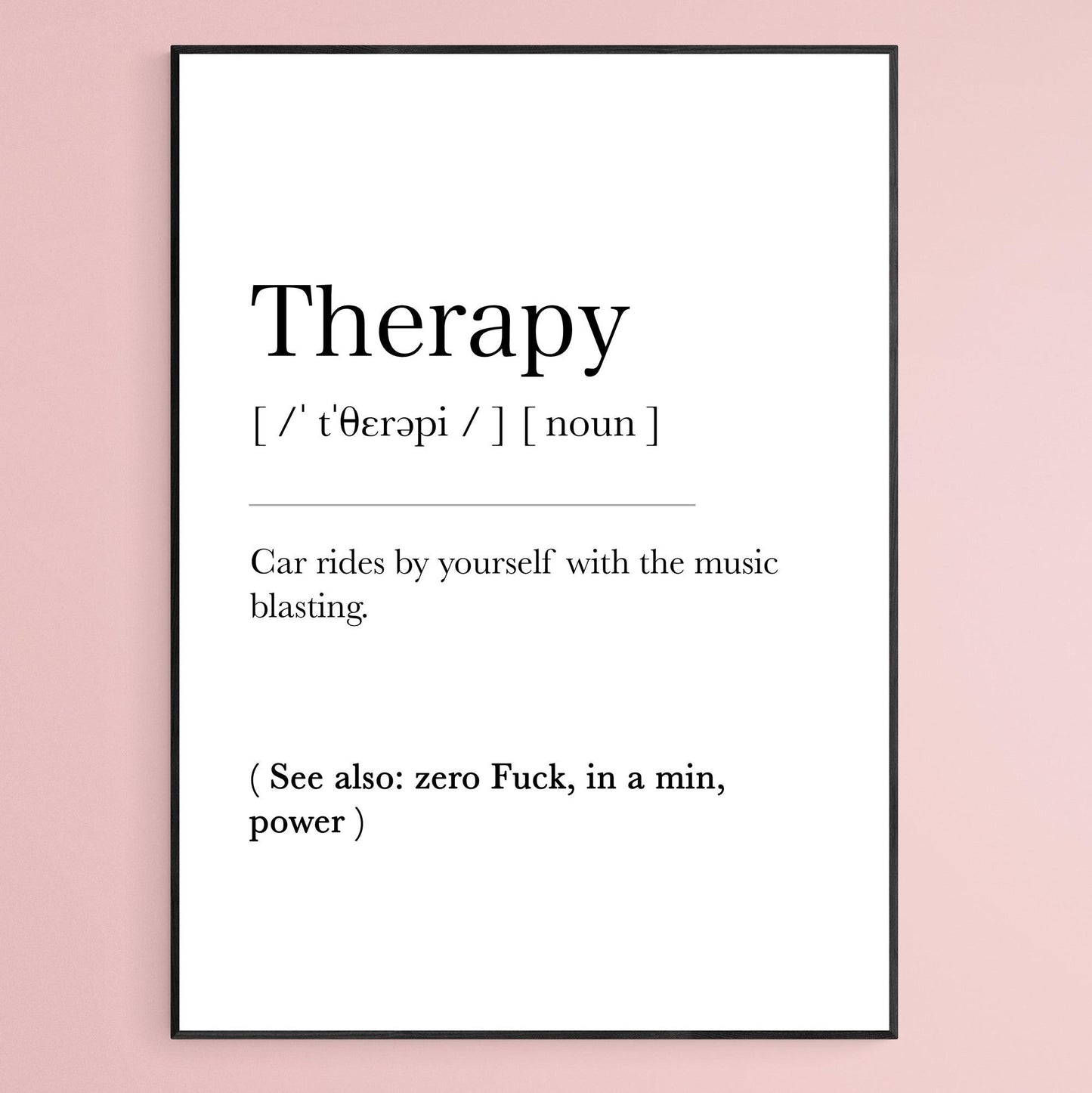 Therapy Definition Print - 98types