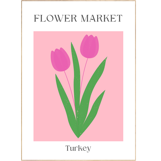 Turkey Flowers Market Print - 98types