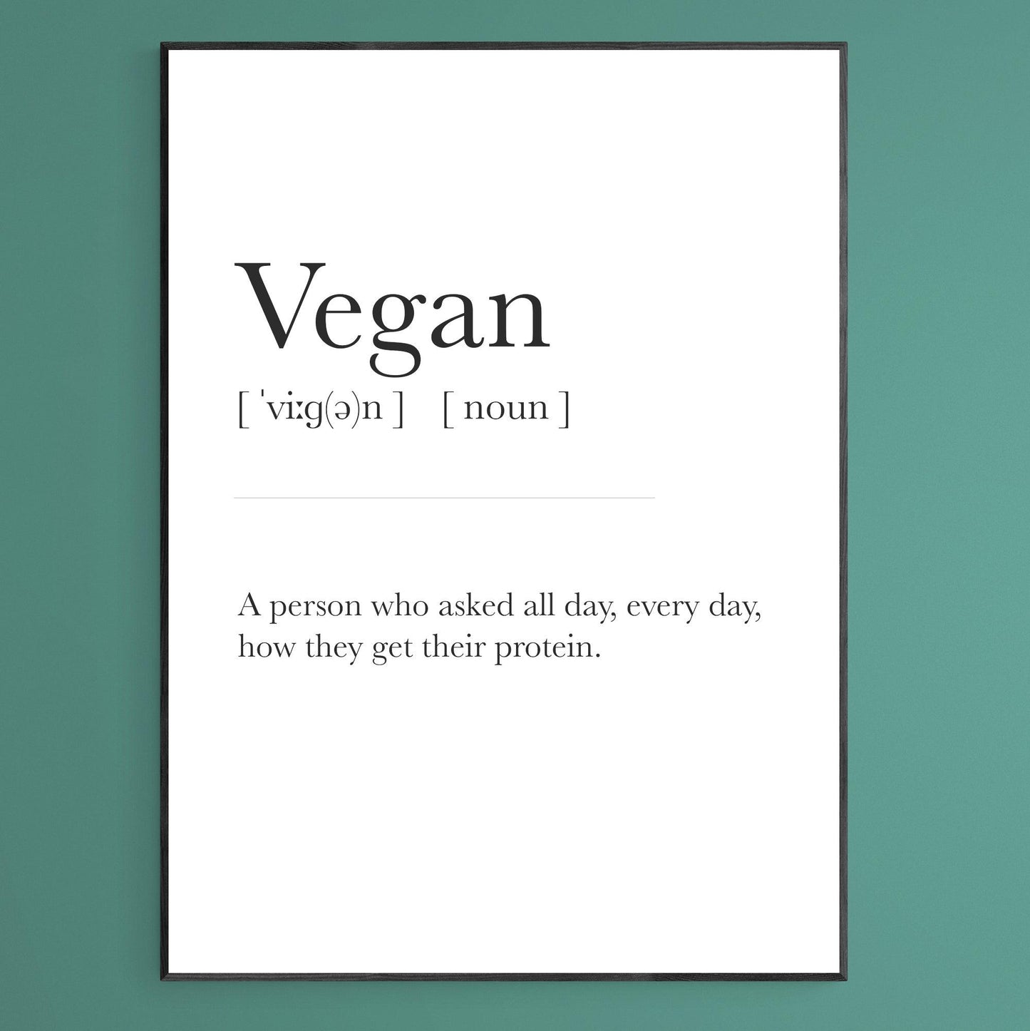 Vegan Definition Print - 98types
