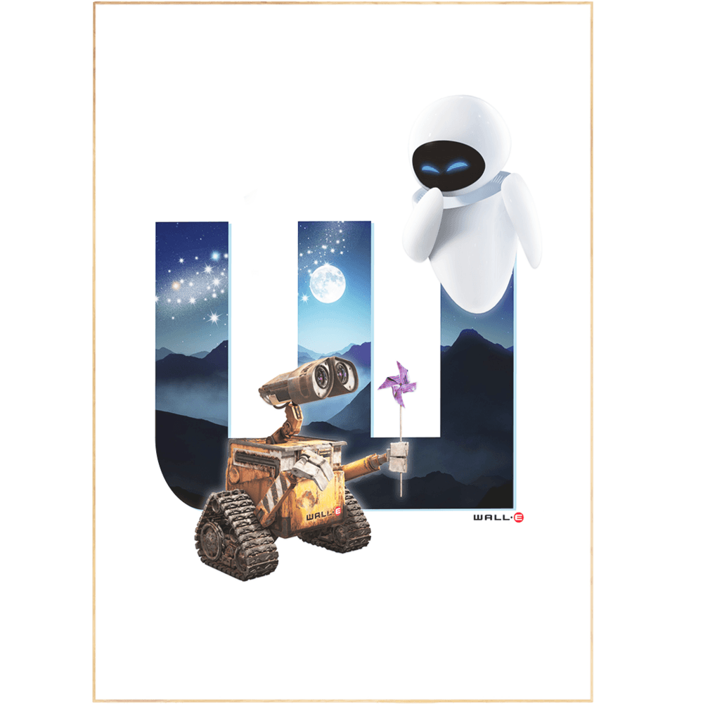  This exquisite Wall-E and EVE Poster brings art and culture together for a truly timeless piece of Disney animation. Featuring rich and vibrant colours, this poster will make a classic addition to any living space, evoking a sense of refined luxury for the perfect touch of Disney magic. 98types of art