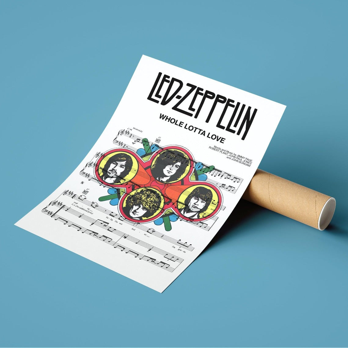 Capture the spirit of the classic rock group with this limited edition Led Zeppelin - Whole Lotta Love Poster from 98Types Music. This modern artwork celebrates one of the greatest bands of all time in a playful and contemporary way. Featuring the heart-stopping tune and unforgettable lyrics, you'll be able to listen to the song and appreciate its beauty every single time you look at it! Make this iconic piece part of your home decor and show off your love for great music.