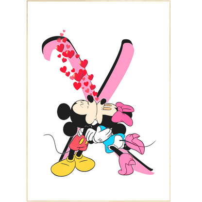 Love is in the air - and on your wall! Show your Disney devotion with X KISSES LOVERS Posters! Featuring mickey and minnie in a variety of sizes, these handmade illustrations from the UK bring the happily ever after to your home. So get your wall smoochin' today with these premiere posters!