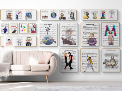 Doris Day - It's Magic Song Print | Song Music Sheet Notes Print Everyone has a favorite song especially Doris Day Print, and now you can show the score as printed staff. The personal favorite song sheet print shows the song chosen as the score. 