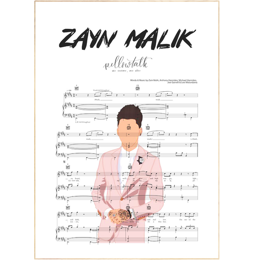 Give your walls a unique voice with a Zayn - Pillowtalk Poster. Choose from a selection of song lyric wall art, lyric prints and art lyrics, crafted from the finest quality materials. Unframed song lyrics, perfect for weddings and special occasions, make a unique gift, or create custom song lyric art for a personalised touch.