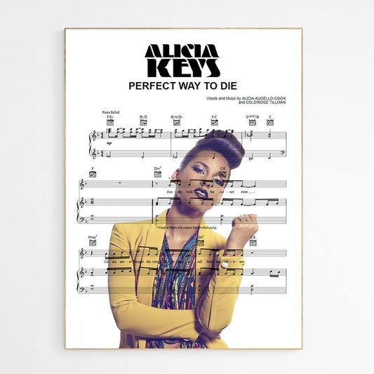 Alicia Keys - Perfect Way To Die print