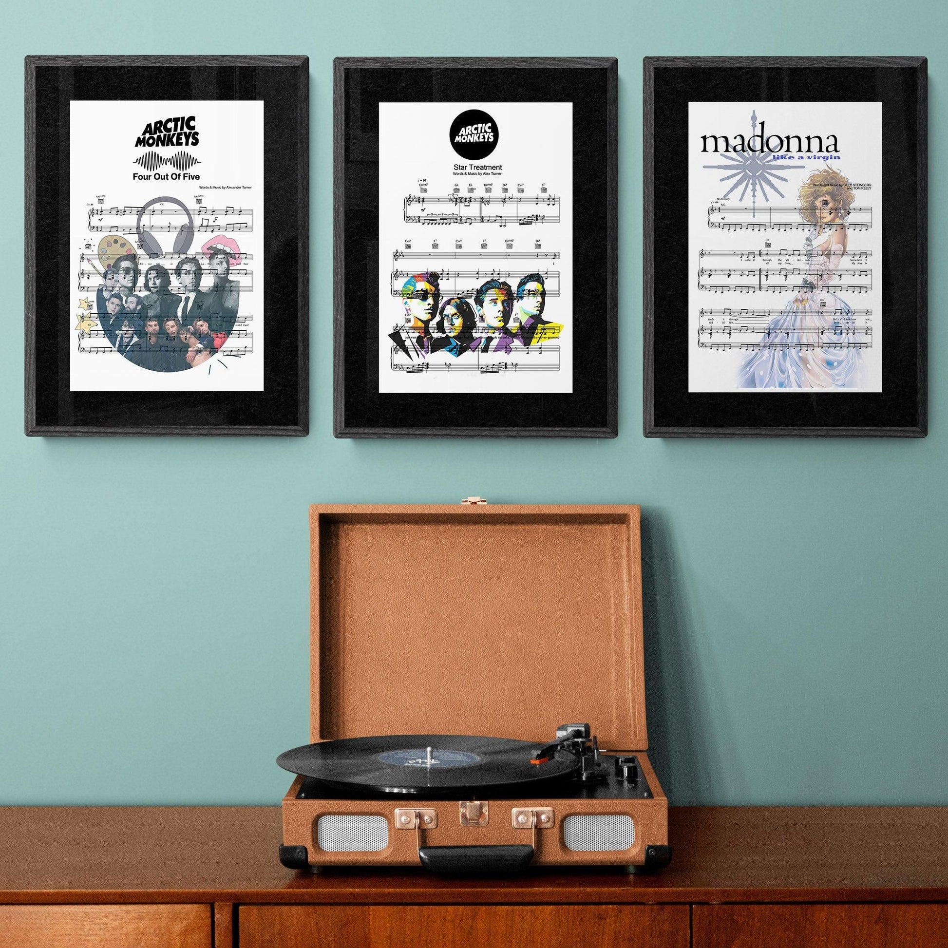 Arctic Monkeys - Star treatment Print | Song Music Sheet Notes Print Everyone has a favorite song especially Arctic monkeys Print, and now you can show the score as printed staff. The personal favorite song sheet print shows the song chosen as the score. 