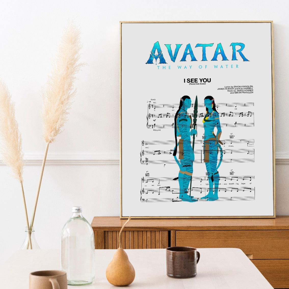 Give your walls some personality with this unique and eye-catching print. This print is based on the song 'I SEE YOU' by the incredible Avatar. The lyrics are beautifully depicted in a minimalist style, making it the perfect addition to any music lover's home. It also makes the perfect gift for any occasion.