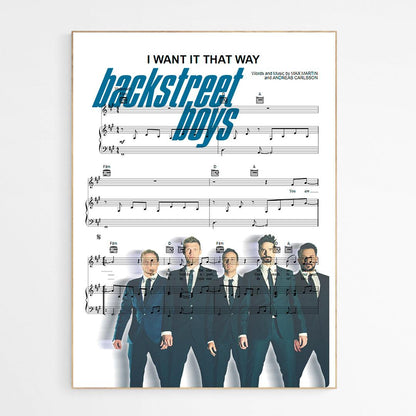 Backstreet Boys - I Want It That Way Print