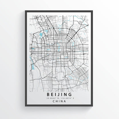 Get to know one of the world's oldest and most influential cities with this Beijing City Map Print. This map print features intricate details of the city's landscape, from its renowned Forbidden City to its many temple complexes. With this map, you'll be able to explore Beijing's rich history and culture. Hang it up in your home or office and start planning your next trip to this amazing city.