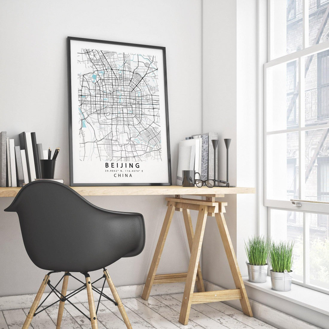This stylish print is the perfect addition to any home or office. The Beijing City Map print from 98Types Maps is a great way to show your love of Asia and its many beautiful cities. This intricate map is sure to please anyone who sees it.
