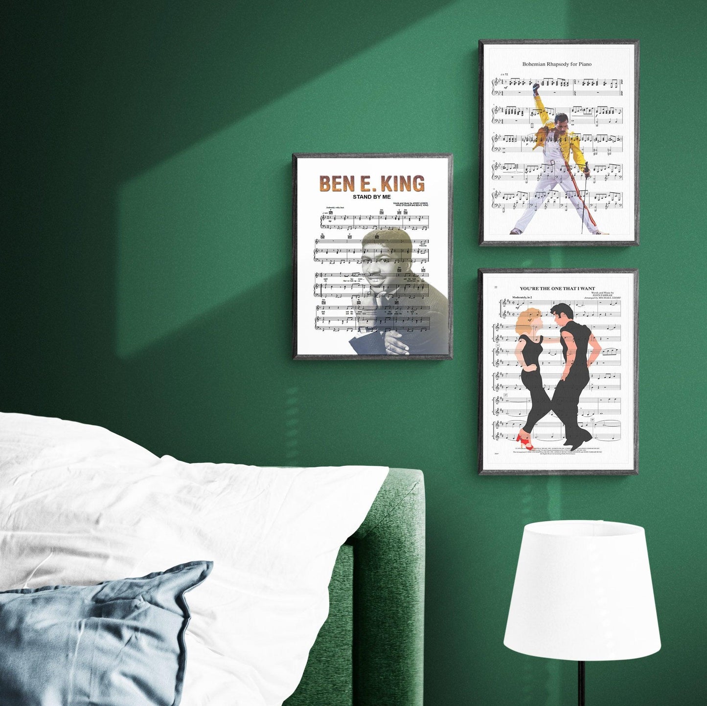 Ben E. King • Stand By Me Song Lyric Print | 98 Best Music Sheet Notes Poster
