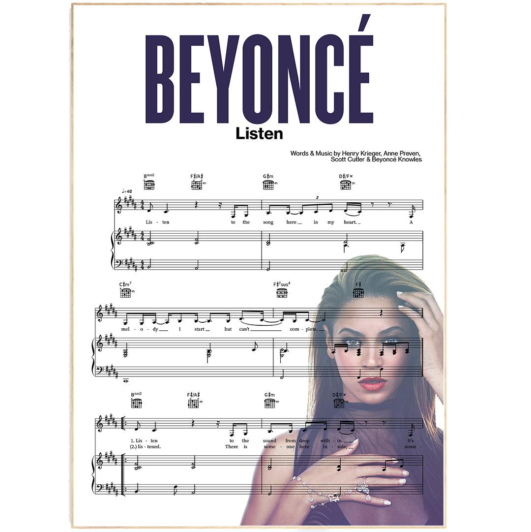 “Listen” was a new song written for the film adaptation of the hit Broadway musical Dreamgirls. In the film, Beyoncé plays the character of Deena Jones, who