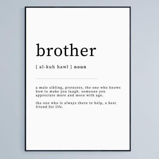Brother Definition Print - 98types