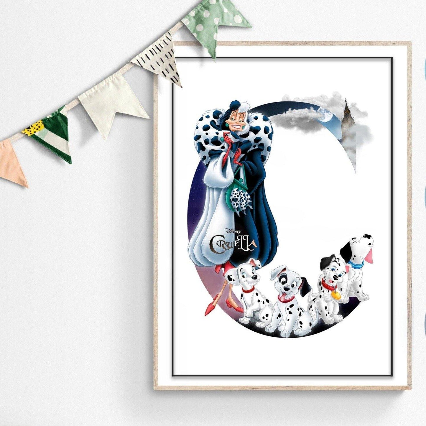 This Cruella de Vil Movie Poster is perfect for celebrating your favourite Disney movies! It features original typography from the movie, handmade poster illustrations, and vibrant Disney movie princess posters. With the best selection of posters, gifts, prints, wall murals, and fine art prints, you'll love decorating your room walls with these iconic Disney characters! 98types