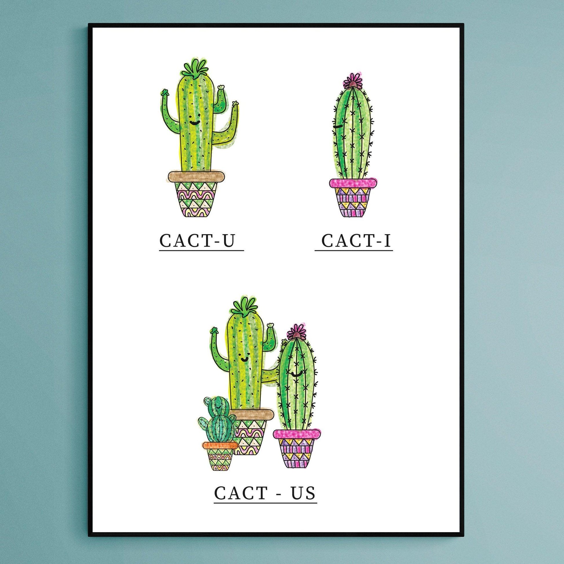 Cactus Couple Poster - 98types