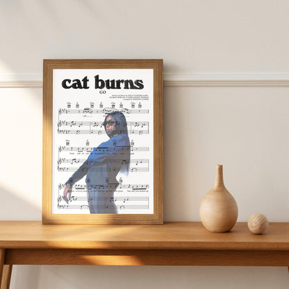 Bring your favorite words to life with our Cat-burns-go Poster. Featuring your favorite song lyrics, this vibrant poster will be sure to liven up any space you choose to display it in. Our music team of 98Types likes to play, dance and sing just as much as you do--so let us bring the party right into the walls of your home. An ideal wedding gift or housewarming present, show off your taste in music and make a statement with this custom framed wall art. Music and lyrics have never looked so good!