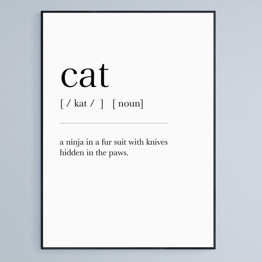 Cat Definition Print - 98types