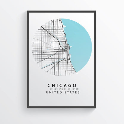 Check out this vintage map print of downtown Chicago! This historic map print is a must-have for any Chicago lover. Featuring beautiful details of the city streets, it's perfect for framing and hanging on your wall. With its unique style, this map print is a great way to show your love for the city of Chicago.