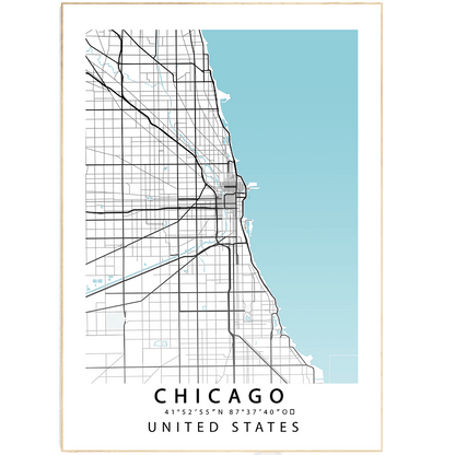 Where in the world is your heart set on visiting next? Our Chicago City Street Map Print will inspire wanderlust in any traveler. Expertly crafted and featuring iconic landmarks and neighborhoods, this print is a must-have for anyone who loves this amazing city. From the bustling downtown area to the beautiful Lakefront Trail, this map will take you on a visual journey through Chicago. Add it to your home décor or give it as a gift to a friend who loves this amazing city as much as you do.