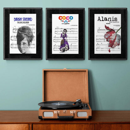 Coco - Alanna Ubach, Antonio Sol - La Llorona Song Print | Song Music Sheet Notes Print Everyone has a favorite song especially Coco movie Print and now you can show the score as printed staff. The personal favorite song sheet print shows the song chosen as the score. 