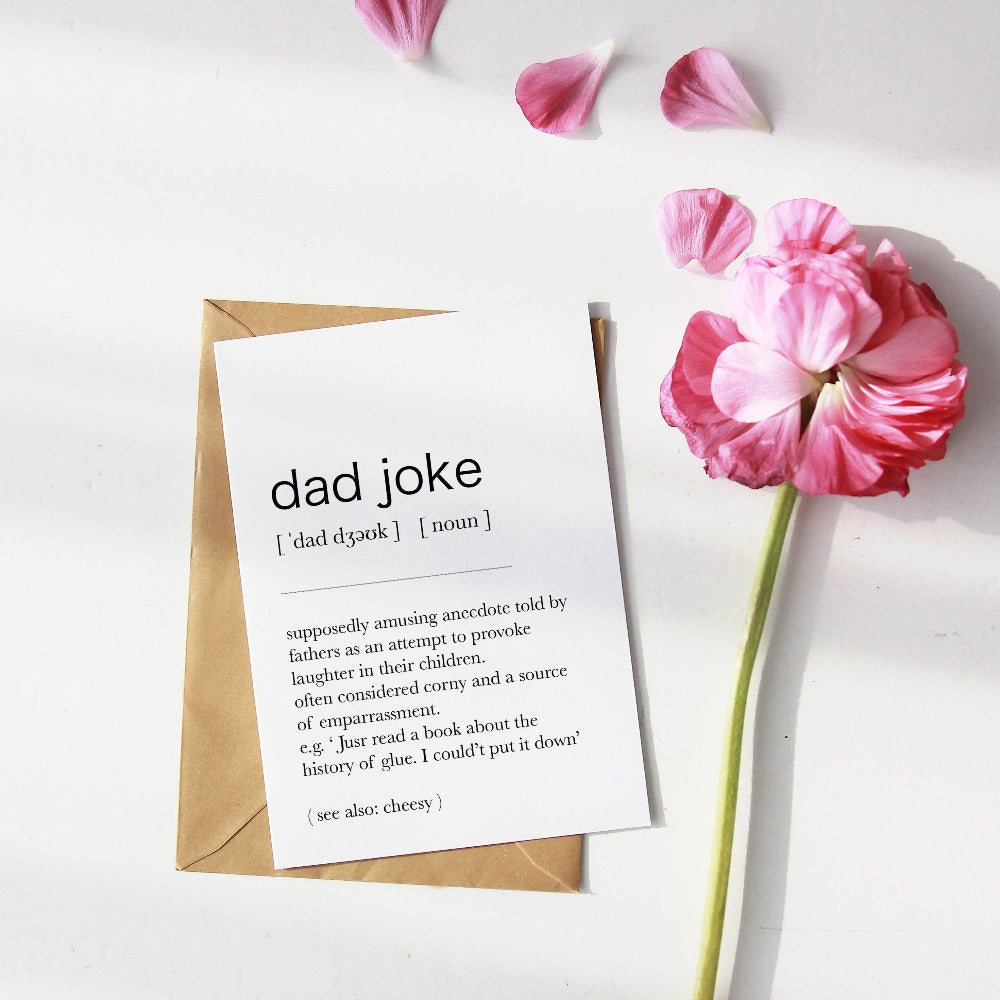 Dad Joke Definition Print | Funny Dictionary Definition Birthday Card | Fathers Day Statement | Poster Daddy Definition Gift | Wall Art Decor Typography - 98types