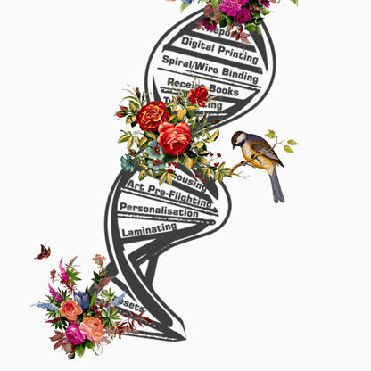 DNA Skeleton Anatomical Flowers | Anatomical Body Print | Flower Art Print | Illustration Poster - 98types