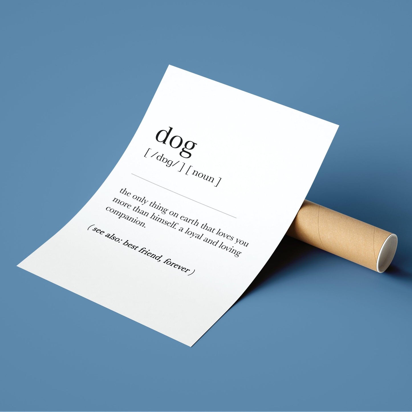 Dog Definition Print - 98types
