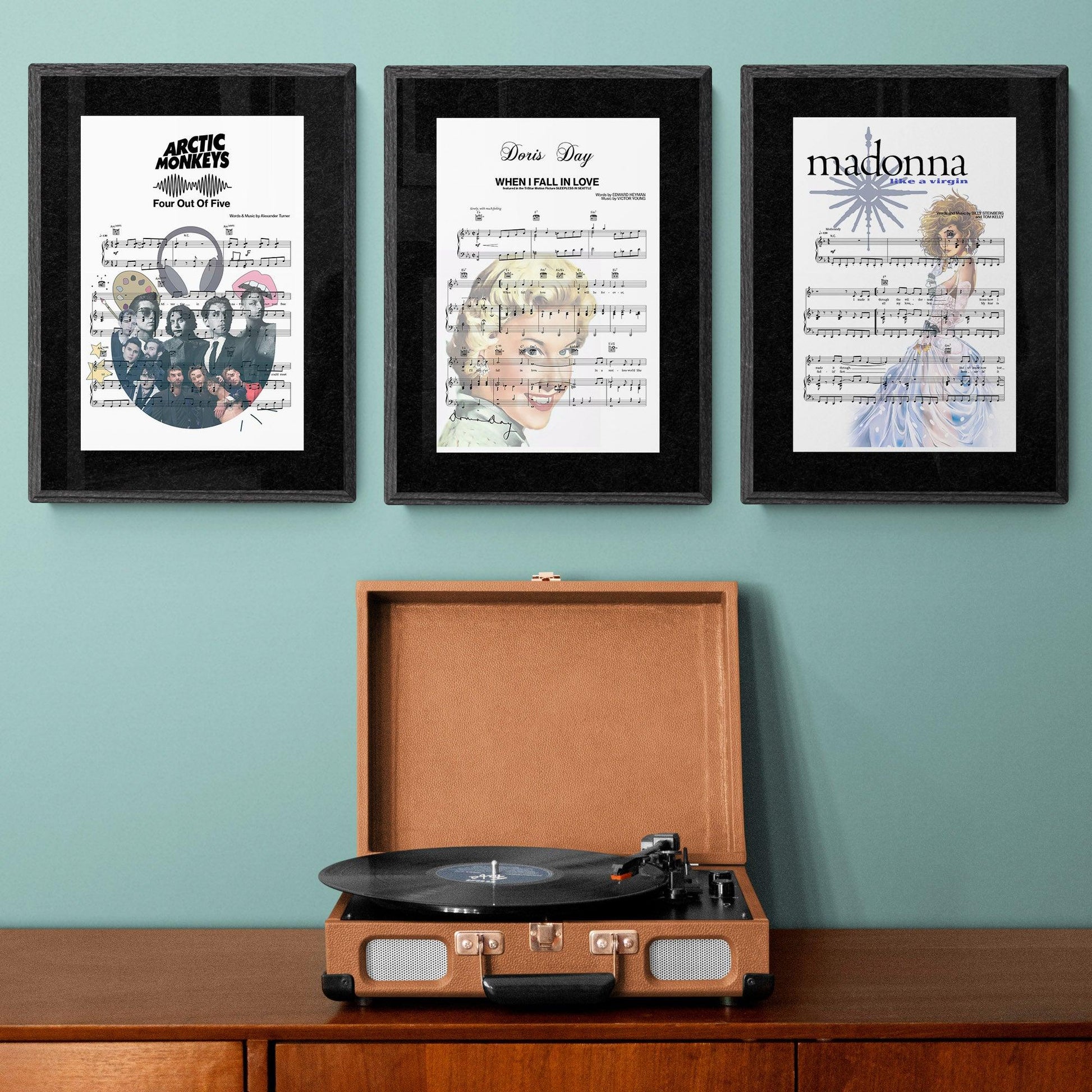 Doris Day - When I Fall In Love Song Print | Song Music Sheet Notes Print Everyone has a favorite song especially Doris Day Print, and now you can show the score as printed staff. The personal favorite song sheet print shows the song chosen as the score. 