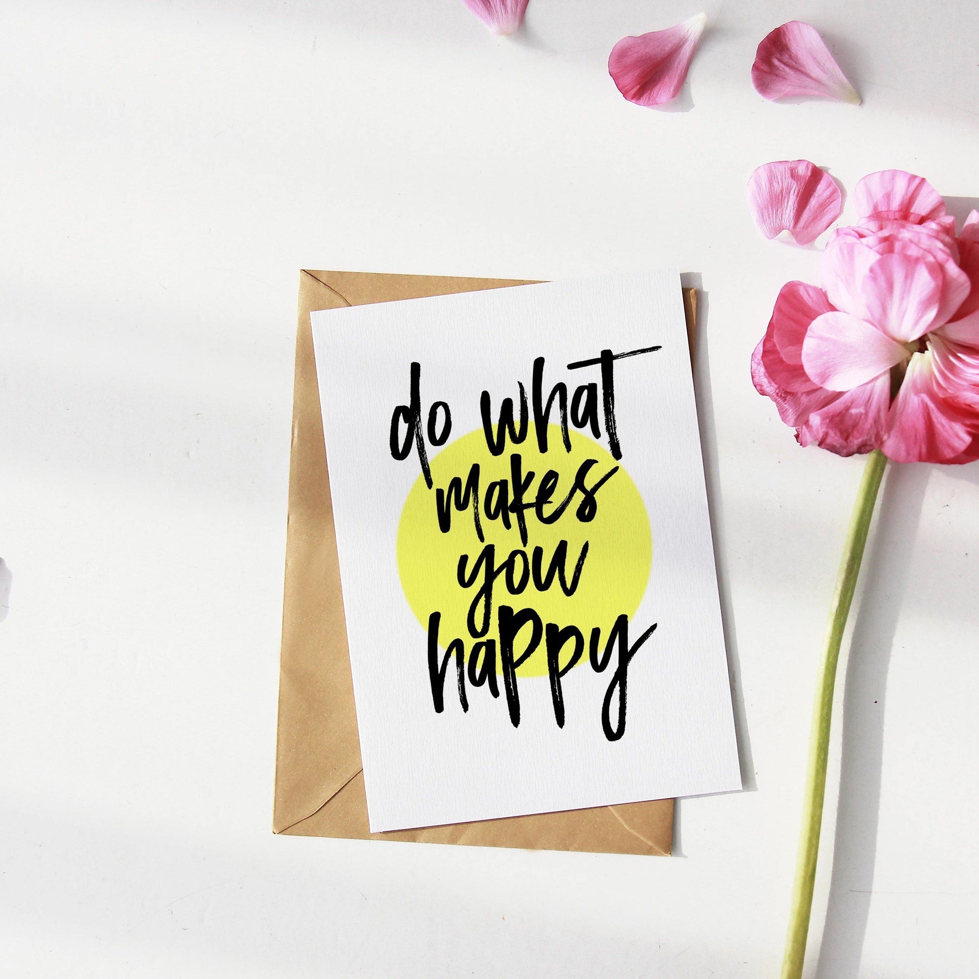 Do More Of What Makes You Happy | Inspirational Quote Print | Motivational Prints | Wall Art Home Decor