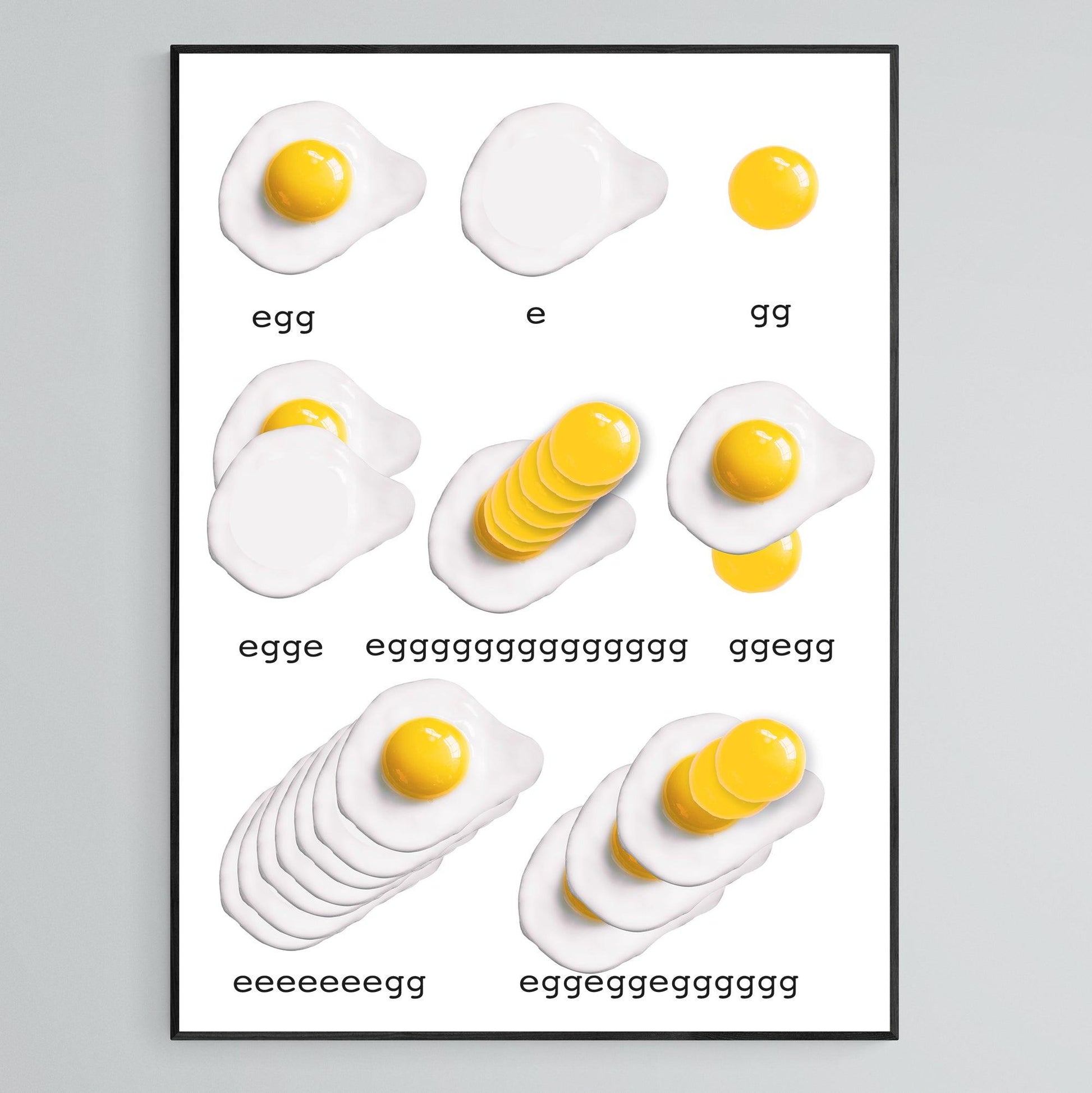 Funny Eggs Motivational Print - 98types