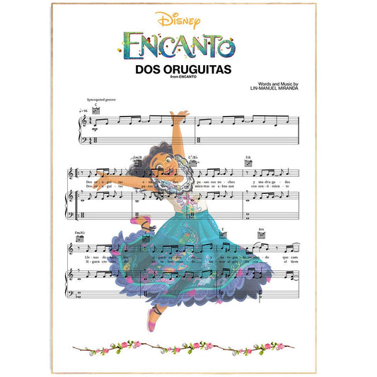 Encanto (Disney Movie) - Dos Oruguitas Song Print | Song Music Sheet Notes Print Everyone has a favorite song especially Encanto Dos Oruguitas Print, and now you can show the score as printed staff. The personal favorite song sheet print shows the song chosen as the score. 