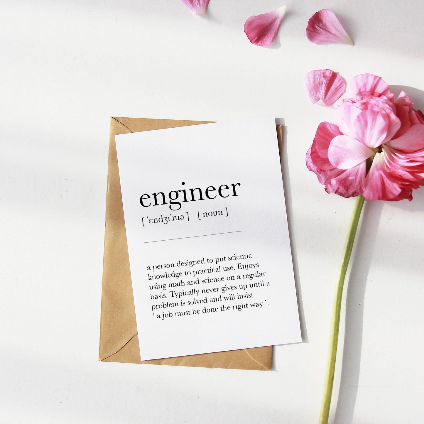 Definition Of An Engineer Quote Poster | Engineering Print Home Art | Poster Funny Quotes | Typography Wall Art