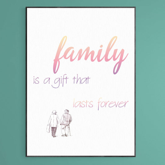 Family Is A Gift Print - 98types
