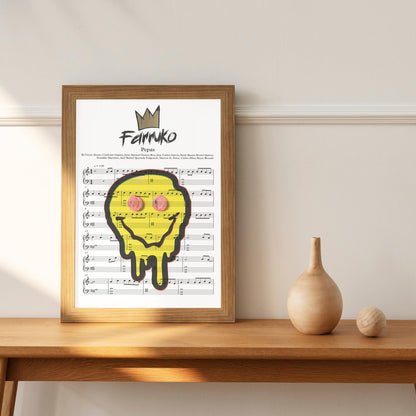 Farruko - Pepas Song Print | Song Music Sheet Notes Print Everyone has a favorite song especially Farruko Pepas Print, and now you can show the score as printed staff. The personal favorite song sheet print shows the song chosen as the score. 
