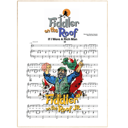 Bring art, music, and a whole lot of heart into your home with our Fiddler on the Roof – If I Were a Rich Man Fiddler on the Roof Poster. Let Jack's unforgettable lyrics adorn your walls with vibrance and personal flair. This poster is perfect for gifting or adding a unique touch to any room in your house. Perfect to hang in any home that loves music, art, and so much more. Let these inspiring words last forever with unforgettable vibrancy and charm.