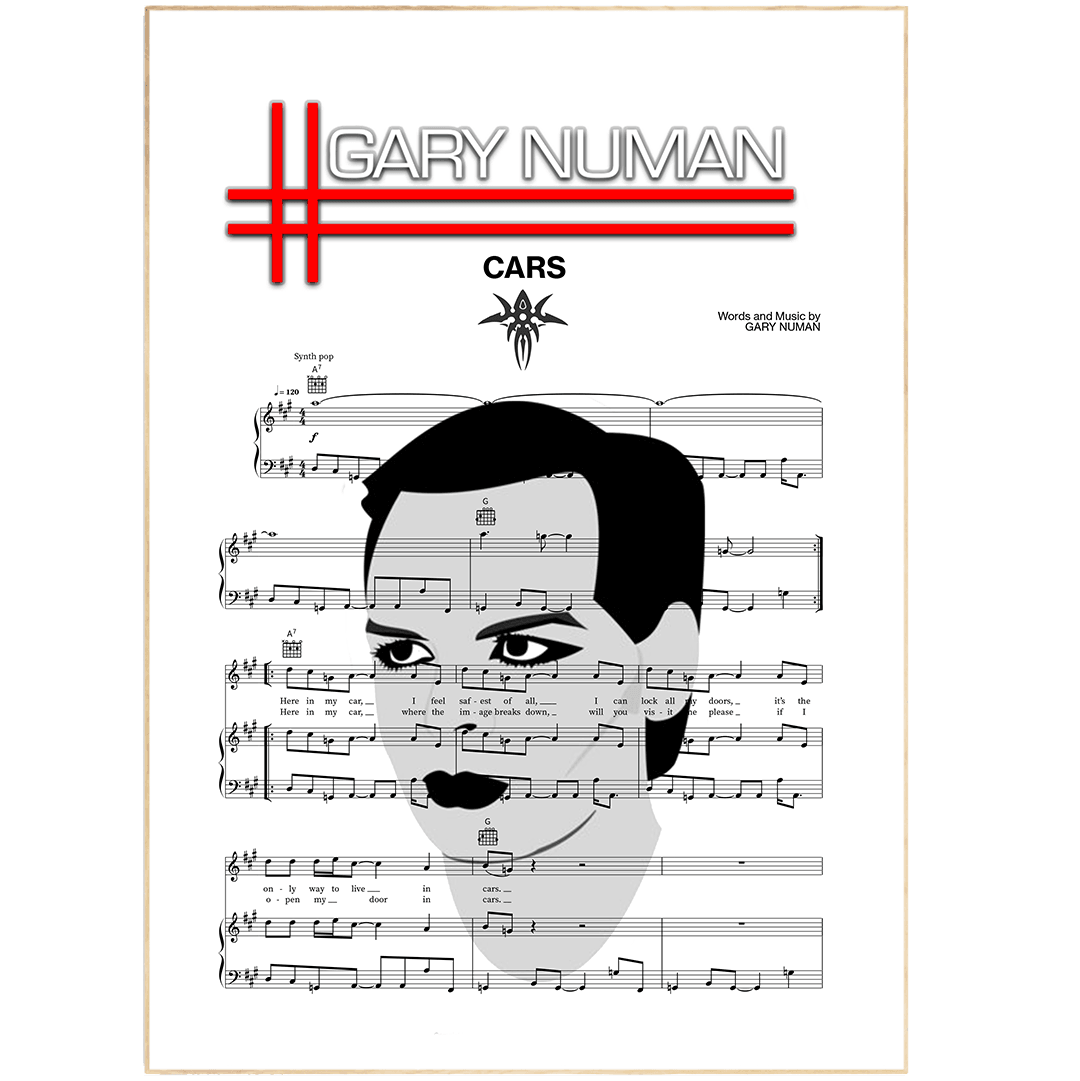 Get ready to decorate your walls with some music-inspired art! This Gary Numan - Cars Poster is the perfect addition to your bedroom or living room. With evocative lyrics like “Here in my car/I feel safest of all/I can lock all my doors/It’s the only way to live,” it's sure to bring some extra emotion into the room. Plus, it’s a great reminder of one of the best first dance songs at weddings and anniversaries. Enjoy classic style with a touch of music history with this beautiful poster today!