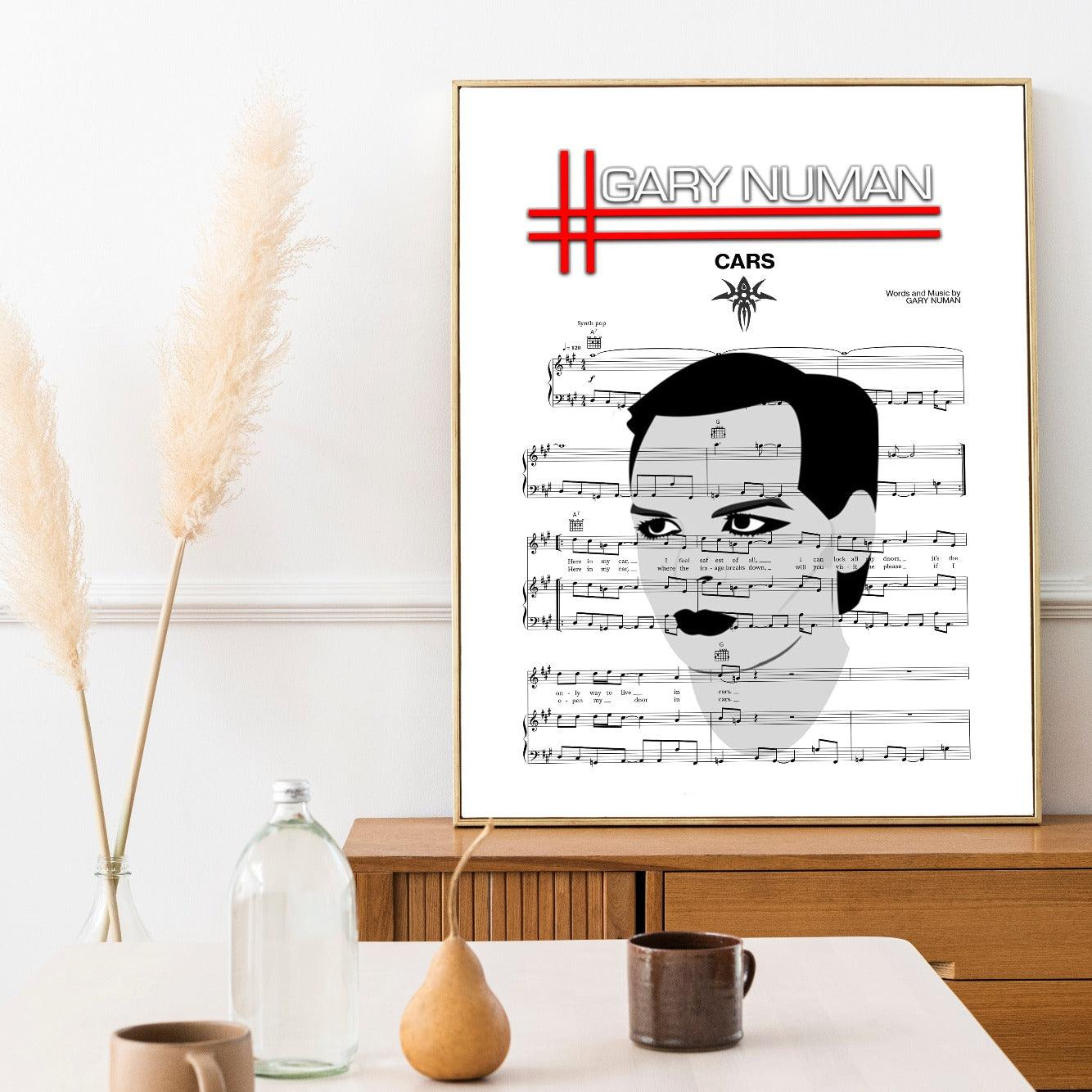 Wall art that is unique, personal and a talking point A real piece of music history and one of Gary Numan's most iconic pieces of work Something a bit different for your wall art, a real talking point and a great way to show off your personality.