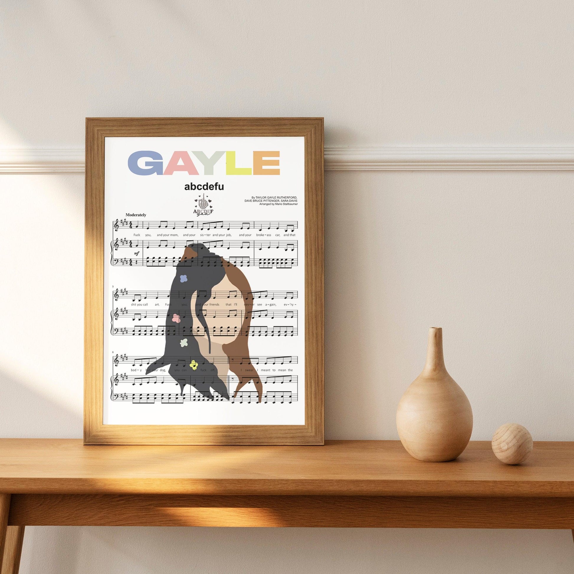 Gayle - Abcdefu Song Print | Song Music Sheet Notes Print Everyone has a favorite song especially Gayle - Abcdefu Print, and now you can show the score as printed staff. The personal favorite song sheet print shows the song chosen as the score. 