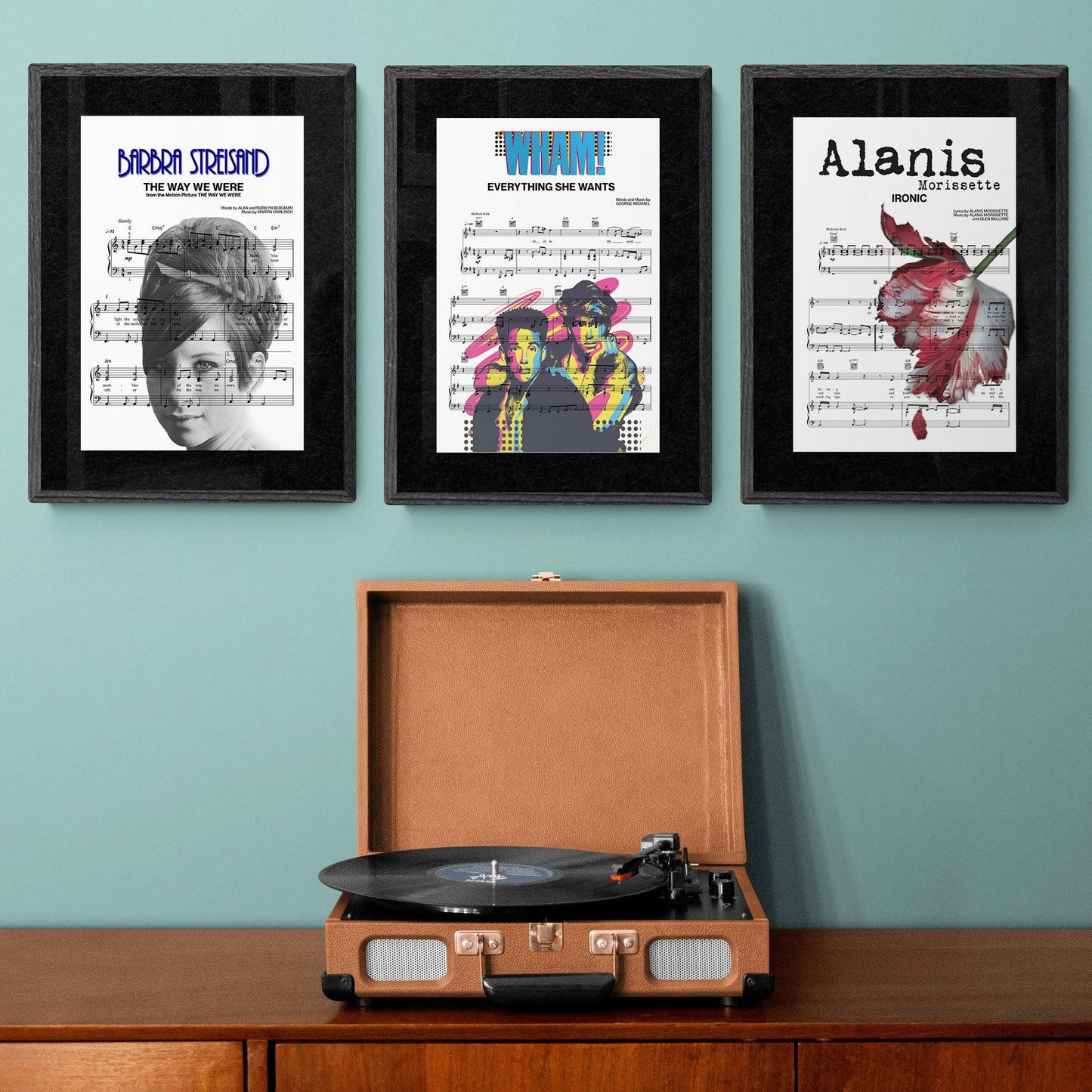 George Michael Wham! - Everything She Wants Song Print | Song Music Sheet Notes Print Everyone has a favorite song especially Wham Print and now you can show the score as printed staff. The personal favorite song sheet print shows the song chosen as the score. 