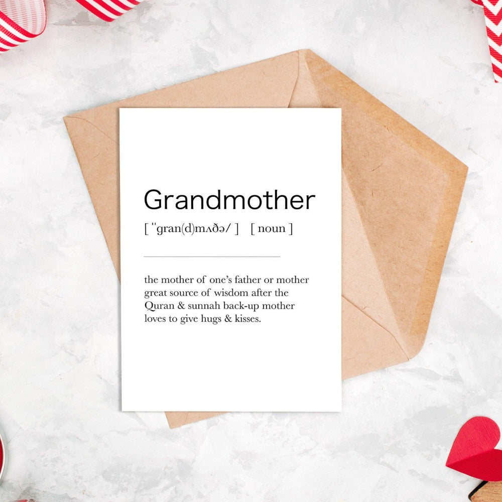 Grandma Definition Print | Grandmother Gift | Nanny Wall Art | Nan Home Decor | Grandma Print | Gifts for Birthday | Inspirational Poster | Typography Wall Art - 98types