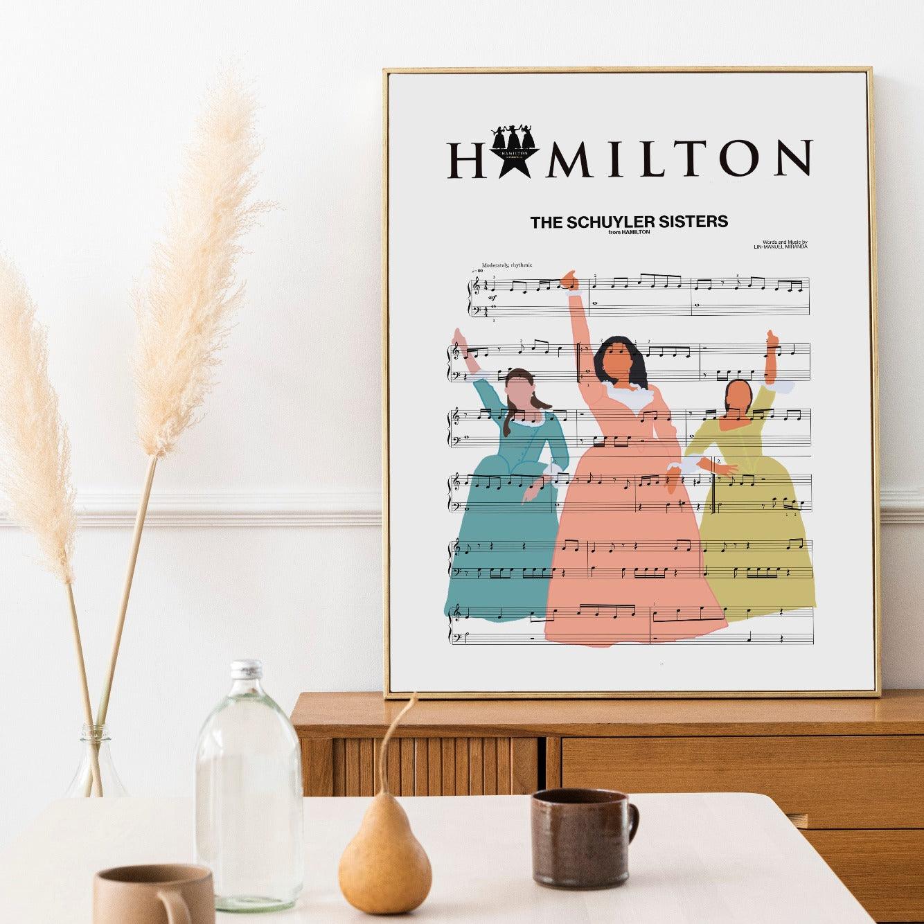 Bring some extra sass to your decor with this Hamilton - The Schuyler Sisters Poster. Featuring the stars of the history-making musical, this posters brings some extra sass to your decor. With a variety of prints to choose from, you can find the perfect one to match your decor.